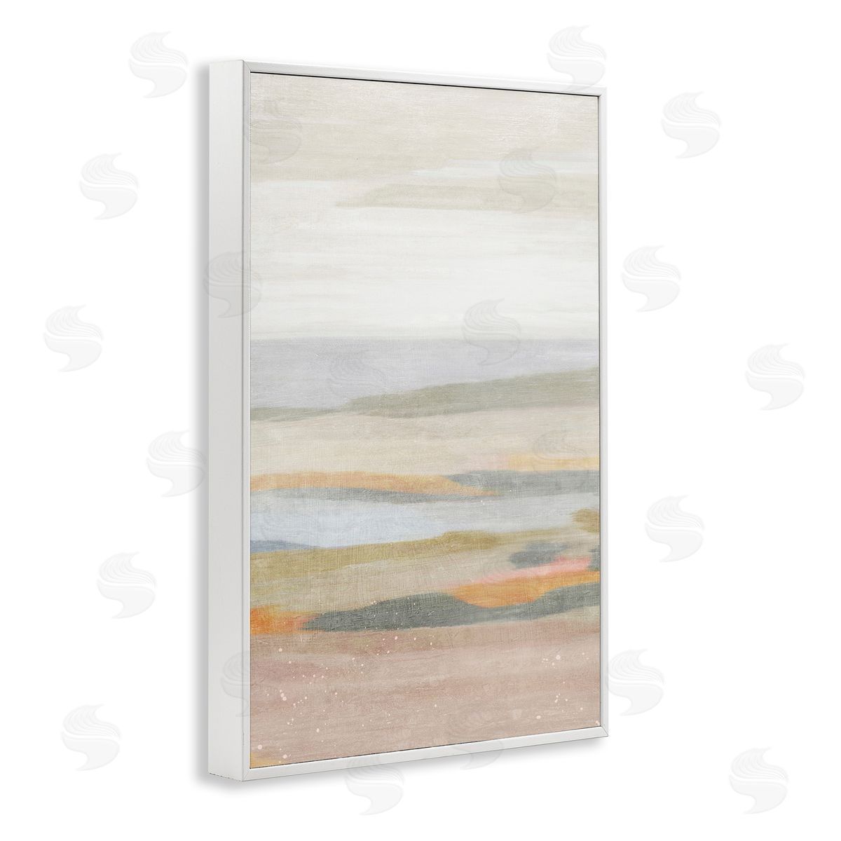 Calming Neutral Beach White Frame Print Wall Art, Home Decor by Suzanne Nicoll