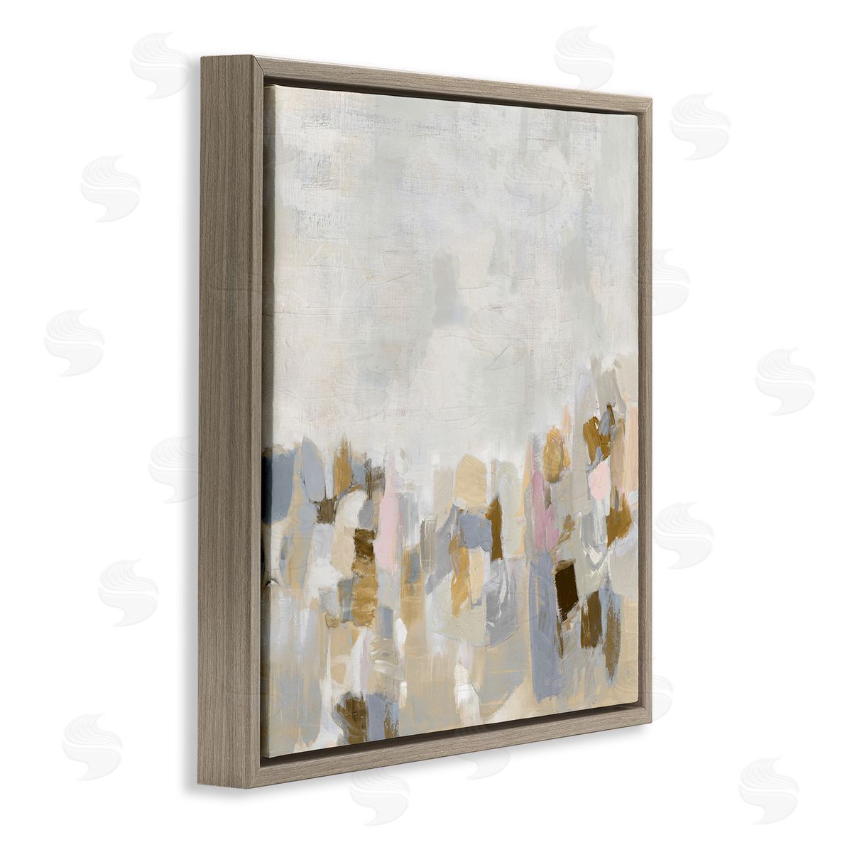 Beige Southwestern Rustic Brown Floating Frame Canvas Wall Art, Home Decor by Rachel Springer