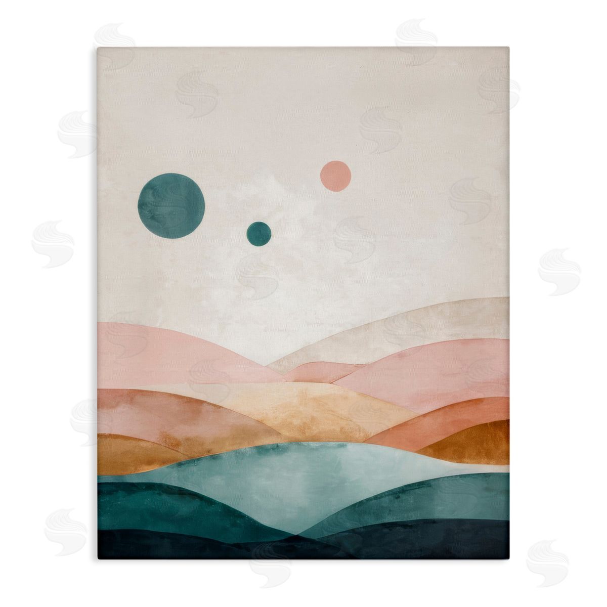 Spheres Above Desert Canvas Wall Art, Home Decor by Denise Dundon