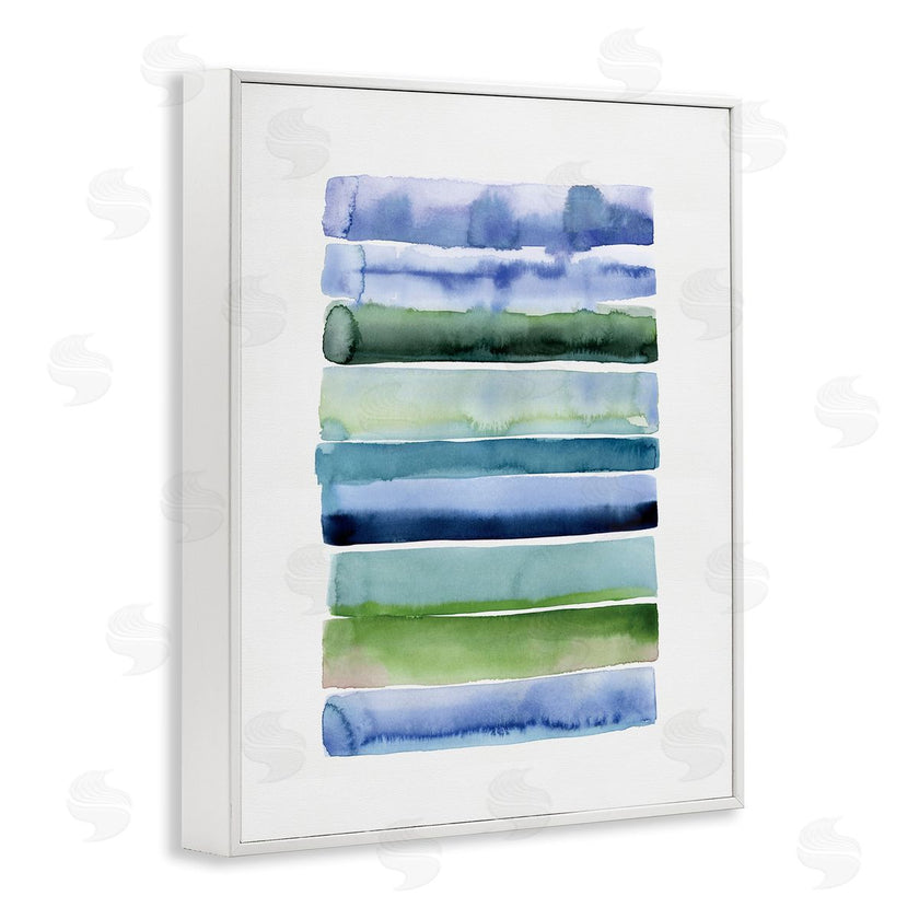 Stephanie Ryan | Green and Blue Ombre Stripes