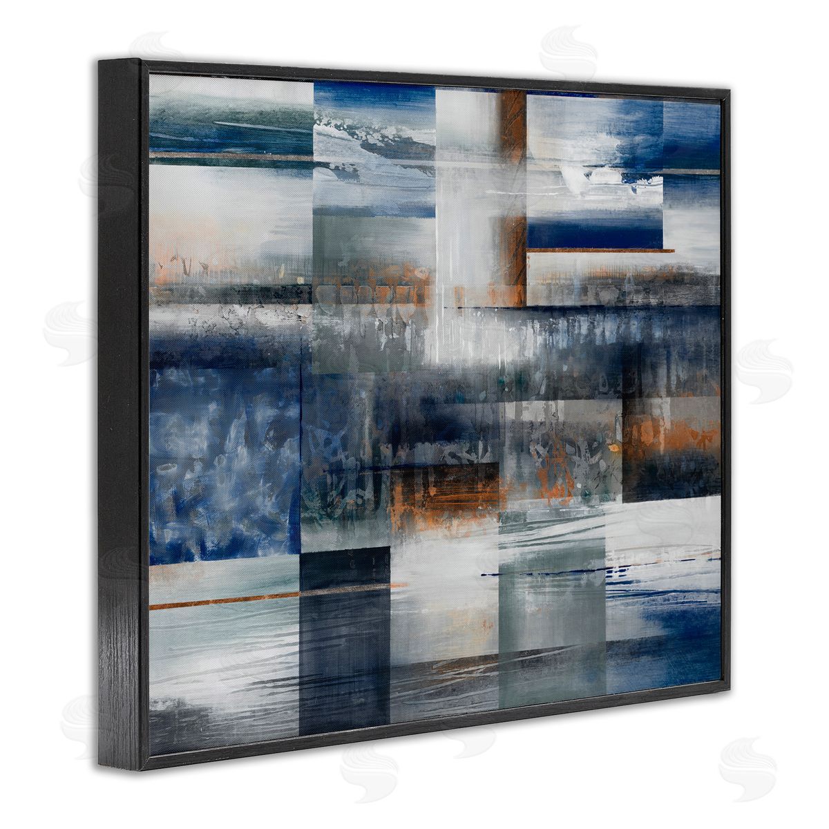 Nautical and Nature Collage Black Frame Print Wall Art, Home Decor by K. Nari