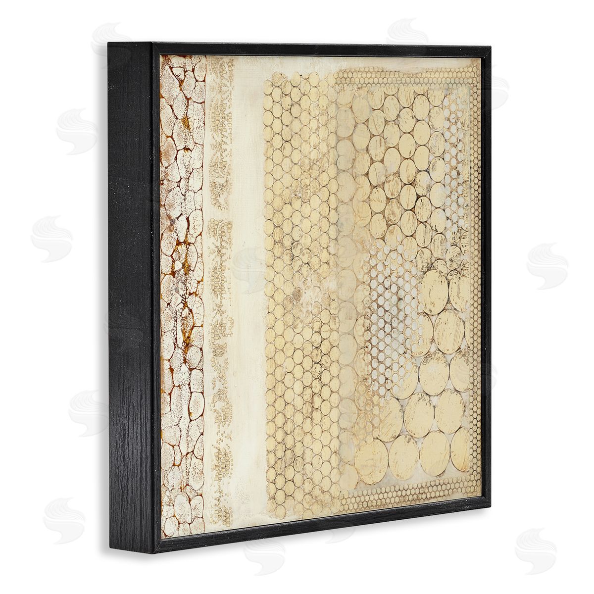 Rustic Country Geometric Black Frame Print Wall Art, Home Decor by Laura Van Horne