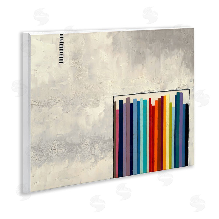 Laura Van Horne | Rainbow Shapes over Grey