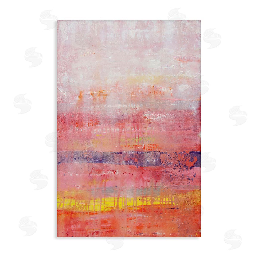 Hilary Winfield | Modern Paint Drip on Pink