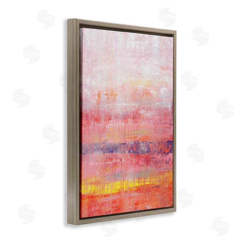 Hilary Winfield | Modern Paint Drip on Pink