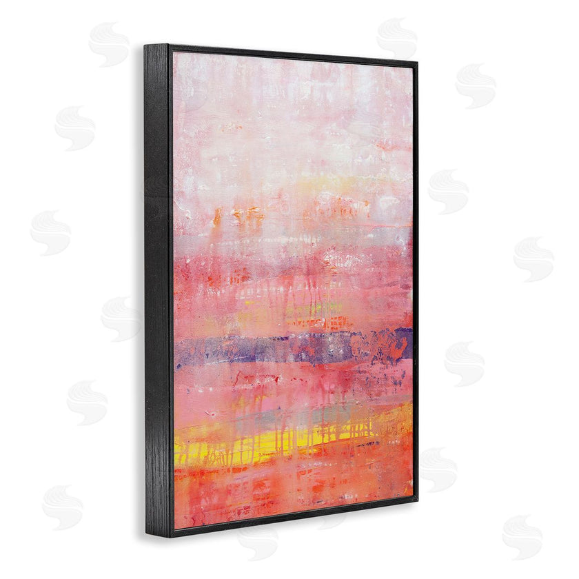 Hilary Winfield | Modern Paint Drip on Pink