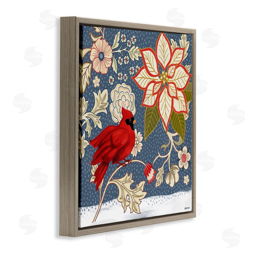 Levison Design | Winter Cardinal with Flowers