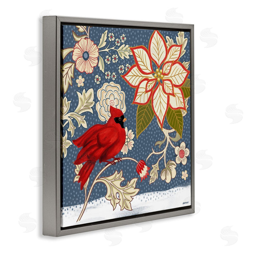 Levison Design | Winter Cardinal with Flowers