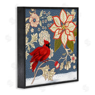 Levison Design | Winter Cardinal with Flowers