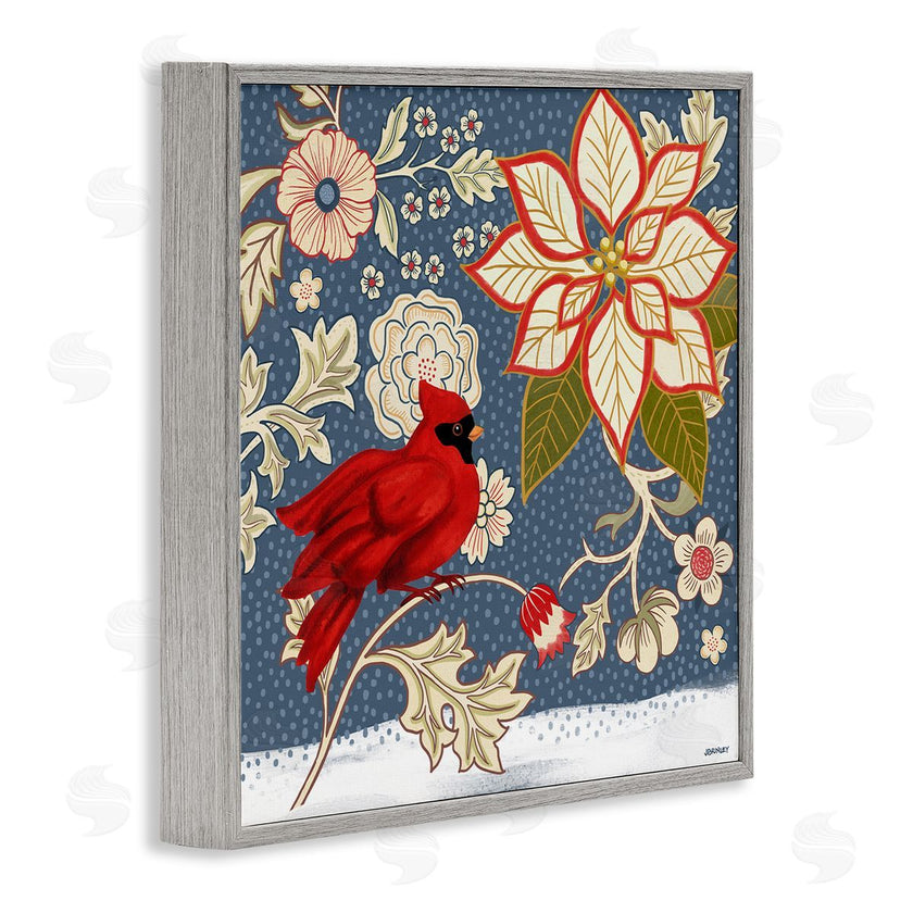 Levison Design | Winter Cardinal with Flowers