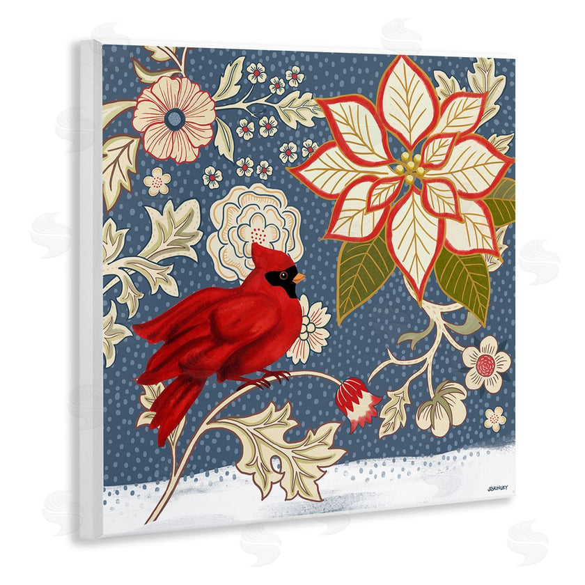 Levison Design | Winter Cardinal with Flowers