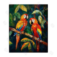 Ramona Murdock | Parrot Pair on Branch