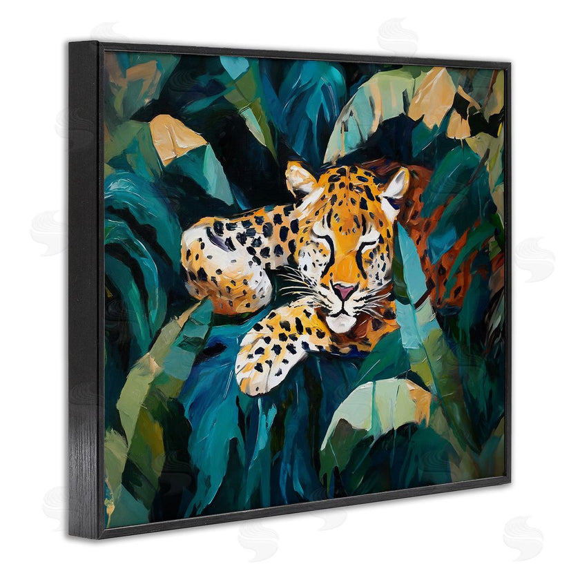 Ramona Murdock | Leopard Sleeping in Leaves