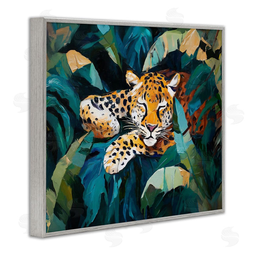 Ramona Murdock | Leopard Sleeping in Leaves