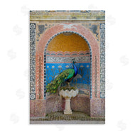 Danita Delimont | Peacock with Traditional Architecture