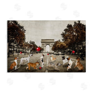 CAD Designs | Dogs Playing Among Architecture