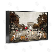 CAD Designs | Dogs Playing Among Architecture