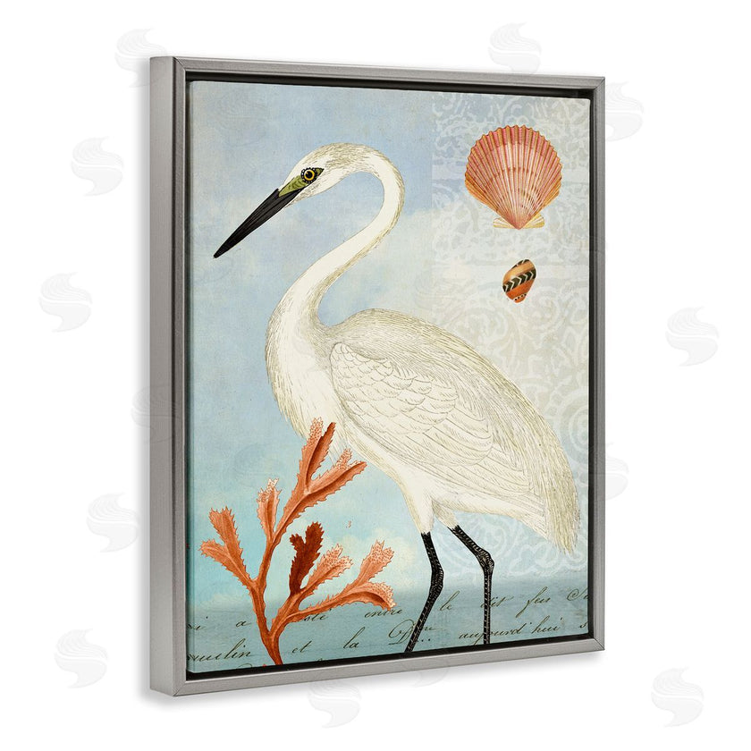 Susan Arnot | Traditional Egret Aquatic Motif
