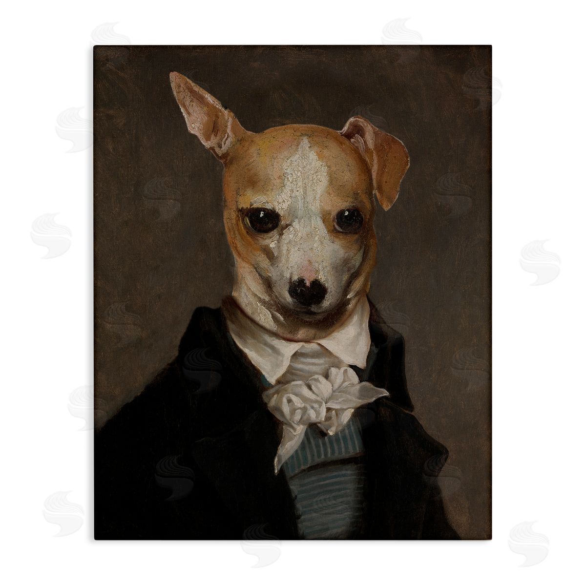 Classic Portrait Chihuahua Canvas Wall Art, Home Decor by CAD Designs