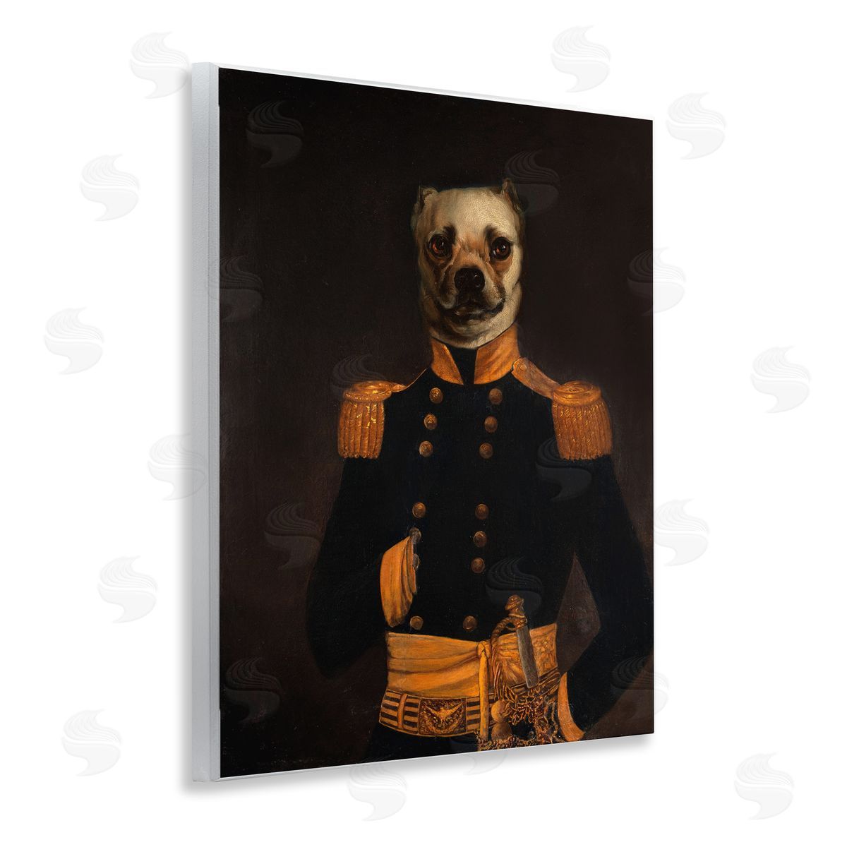 Colonial Military Dog Wood Plaque Wall Art, Home Decor by CAD Designs