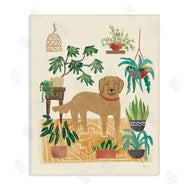 Mary Urban | Labrador with House Plants