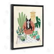 Mary Urban | Dog on Sofa with Plants