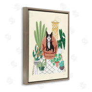 Mary Urban | Dog on Sofa with Plants