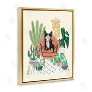 Mary Urban | Dog on Sofa with Plants
