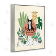 Mary Urban | Dog on Sofa with Plants