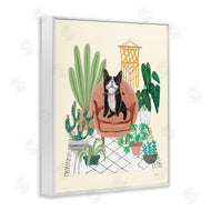 Mary Urban | Dog on Sofa with Plants
