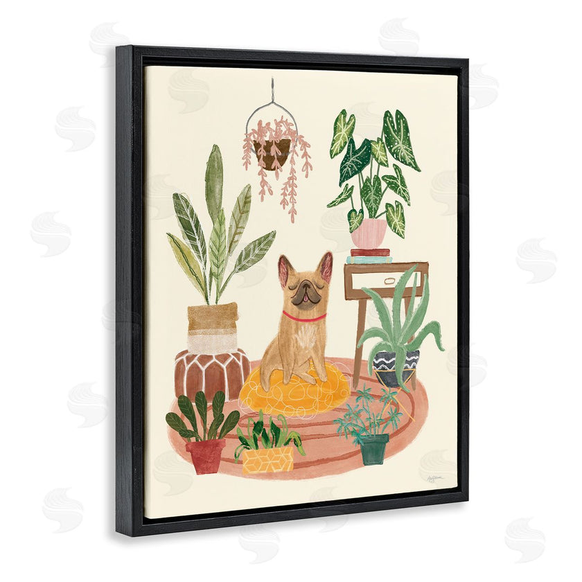 Mary Urban | Pug Dog with Plants