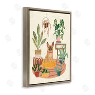 Mary Urban | Pug Dog with Plants