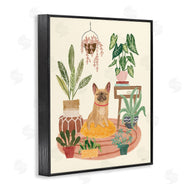 Mary Urban | Pug Dog with Plants