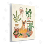 Mary Urban | Pug Dog with Plants