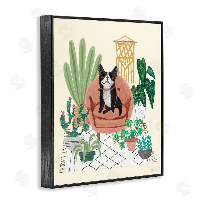 Mary Urban | French Bulldog and Plants