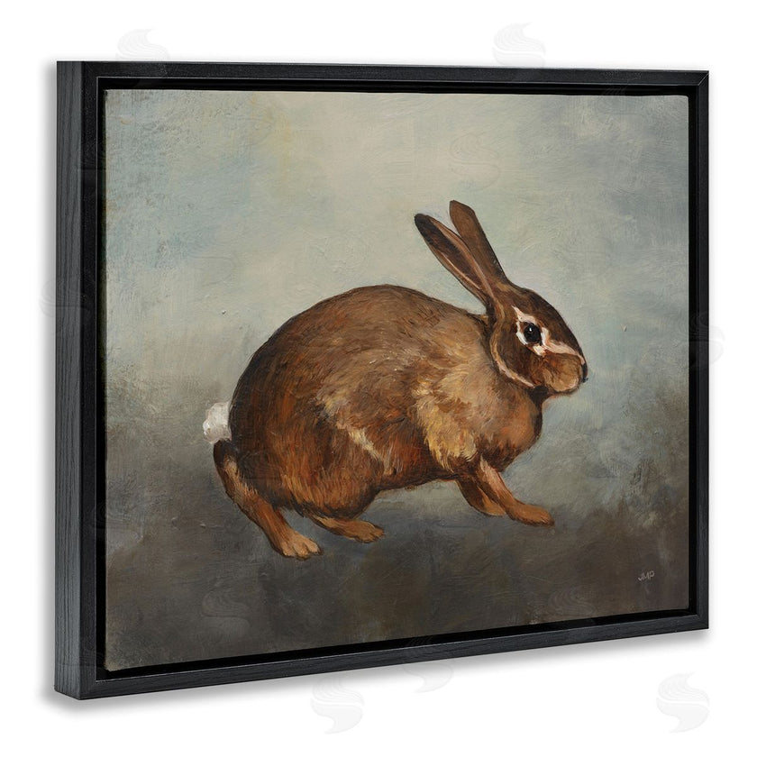 Julia Purinton | Brown Rabbit on Grey
