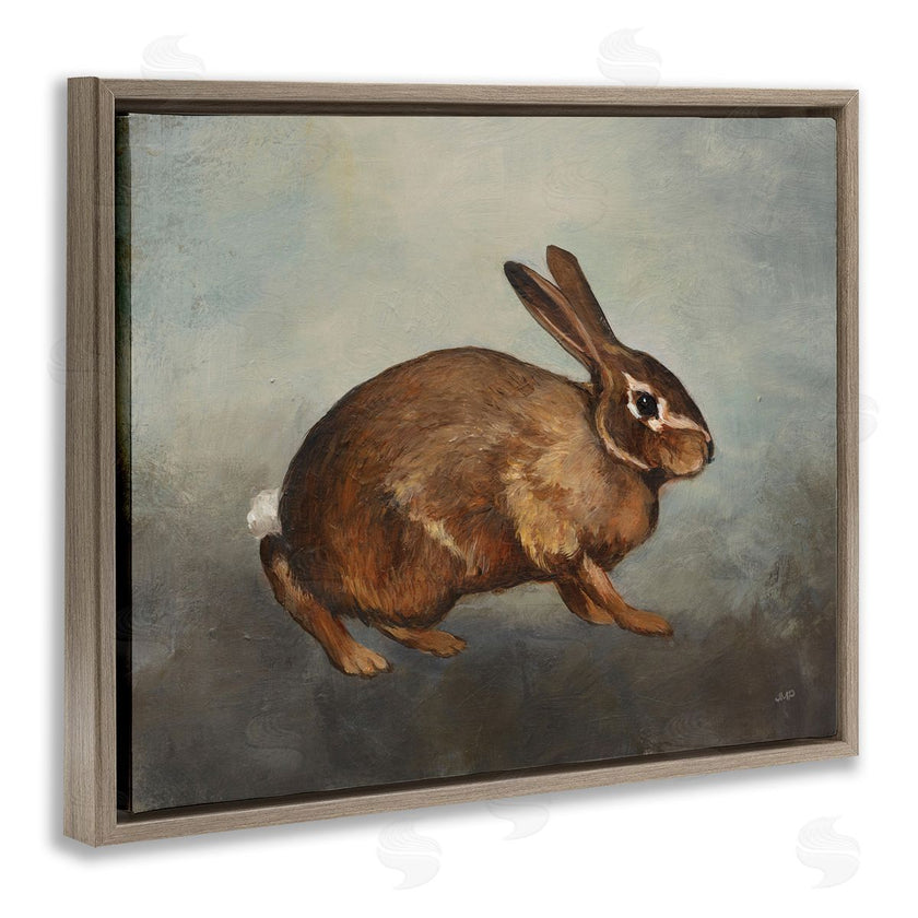 Julia Purinton | Brown Rabbit on Grey