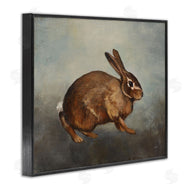 Julia Purinton | Brown Rabbit on Grey