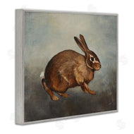 Julia Purinton | Brown Rabbit on Grey