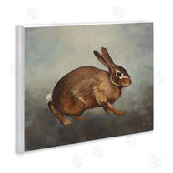 Julia Purinton | Brown Rabbit on Grey