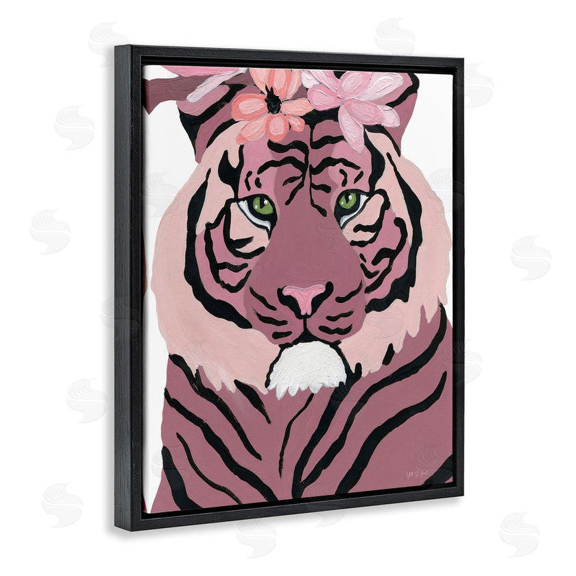 Yvette St. Amant | Tiger with Pink Blooms
