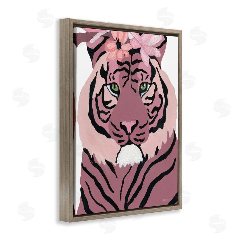 Yvette St. Amant | Tiger with Pink Blooms