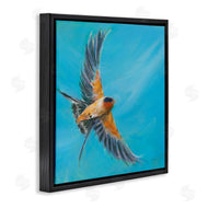 Sue Schlabach | Soaring Bird on Blue