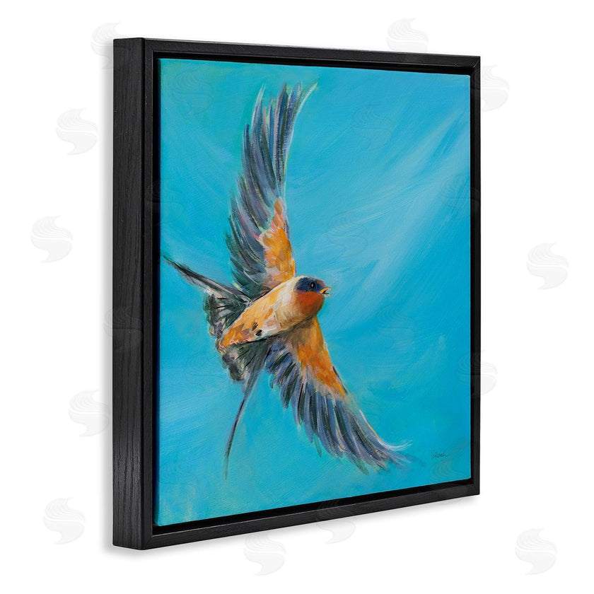 Sue Schlabach | Soaring Bird on Blue