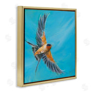 Sue Schlabach | Soaring Bird on Blue