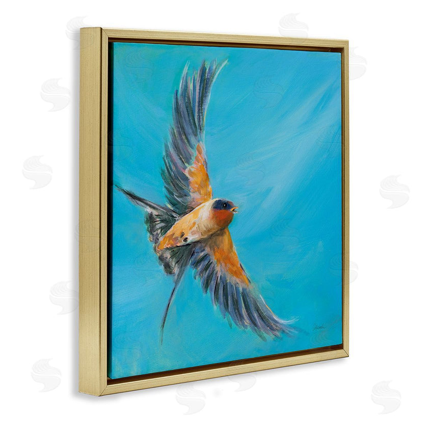 Sue Schlabach | Soaring Bird on Blue