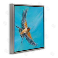 Sue Schlabach | Soaring Bird on Blue