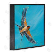Sue Schlabach | Soaring Bird on Blue