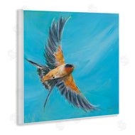 Sue Schlabach | Soaring Bird on Blue