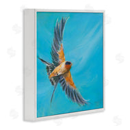 Sue Schlabach | Soaring Bird on Blue